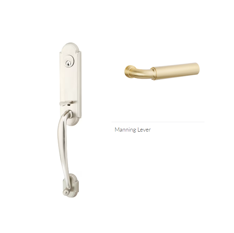 Emtek 4313MNGLH Single Cyl , Richmond Tub Entry , Manning Lever , LH - Parent
