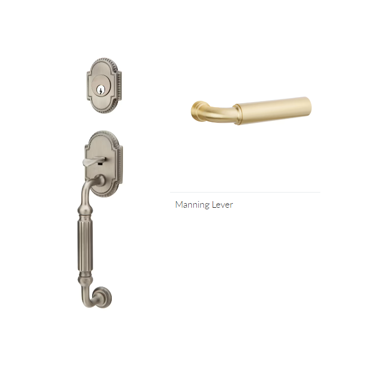 Emtek 4320MNGLH Double Cyl , Knoxville Tub Entry , Manning Lever , LH - Parent