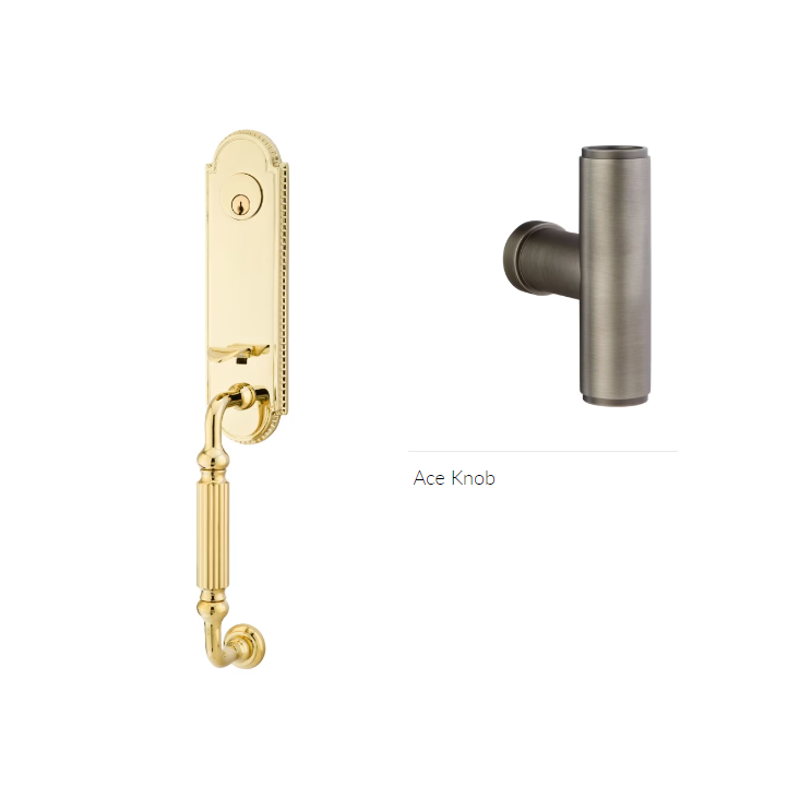 Emtek 4321ACE Double Cyl , Orleans Tub Entry , The Ace Knob - Parent
