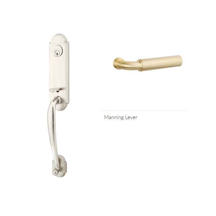 Emtek 4323MNGLH Double Cyl , Richmond Tub Entry , Manning Lever , LH - Parent