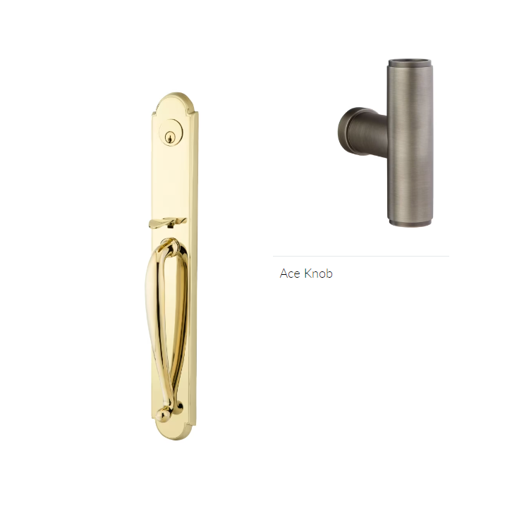 Emtek 4324ACE Double Cyl , Wilmington Tub Entry , The Ace Knob - Parent