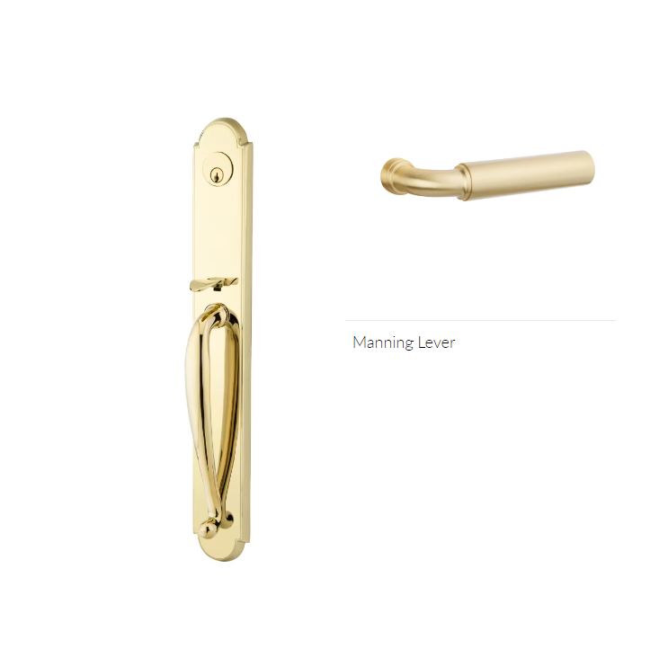 Emtek 4324MNGLH Double Cyl , Wilmington Tub Entry , Manning Lever , LH - Parent