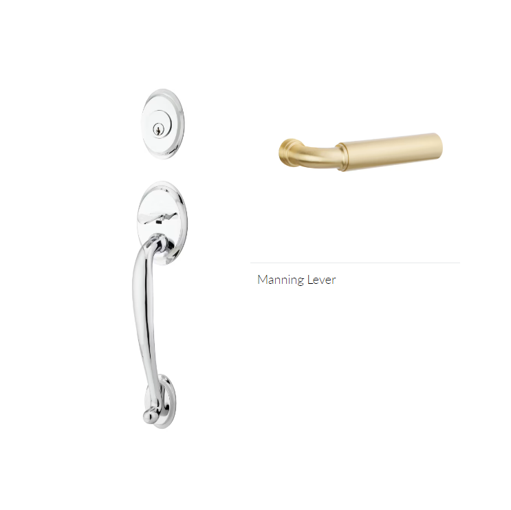Emtek 4400MNGRH Dummy , Saratoga Tub Entry , Manning Lever , RH - Parent