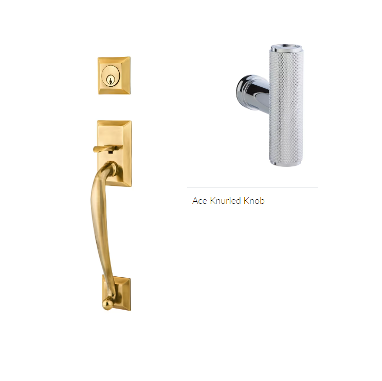 Emtek 4403ACEKN Dummy , Franklin Tub Entry , The Ace Knurled Knob - Parent