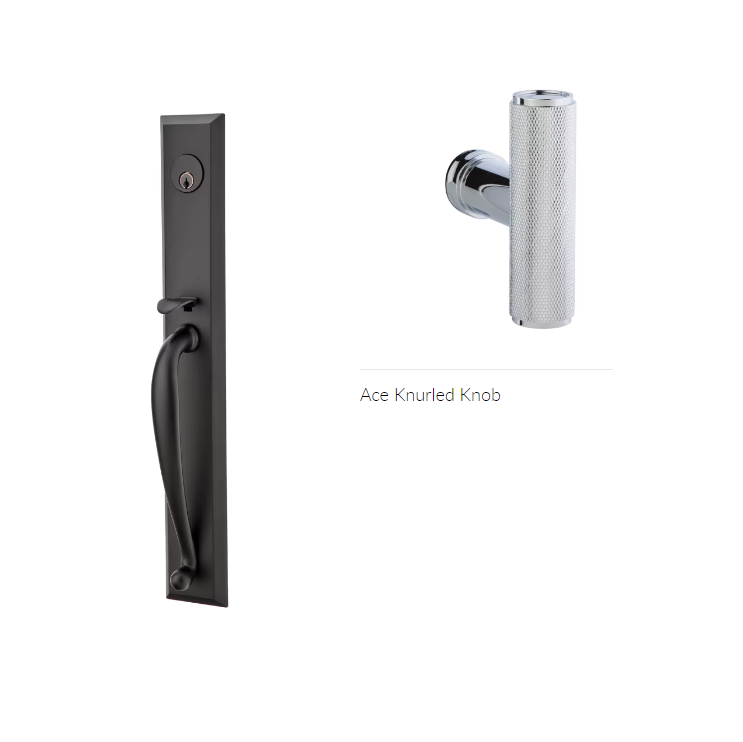 Emtek 4405ACEKN Dummy , Jefferson Tub Entry , The Ace Knurled Knob - Parent