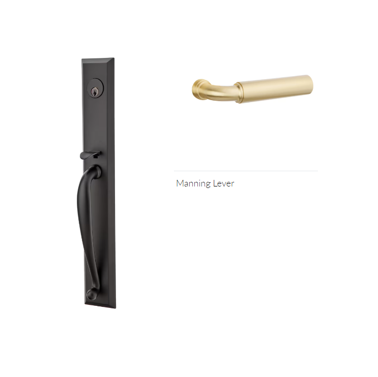 Emtek 4405MNGLH Dummy , Jefferson Tub Entry , Manning Lever , LH - Parent