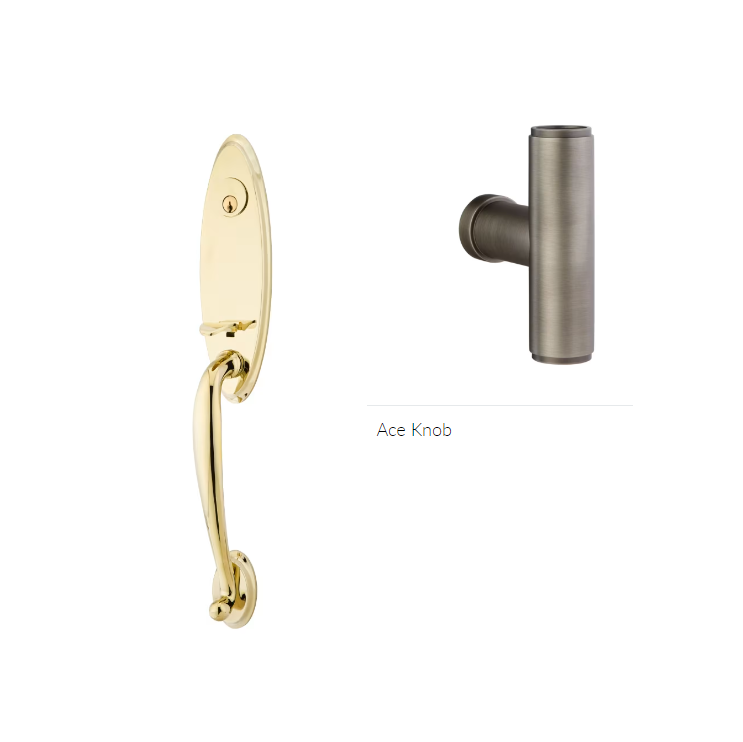 Emtek 4411ACE Single Cyl , Marietta Tub Entry , The Ace Knob - Parent