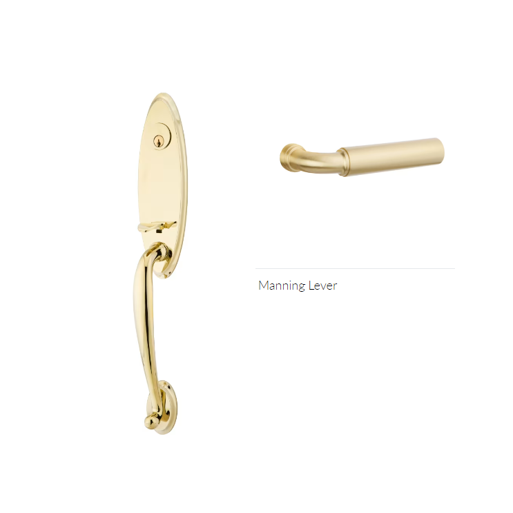 Emtek 4411MNGLH Single Cyl , Marietta Tub Entry , Manning Lever , LH - Parent