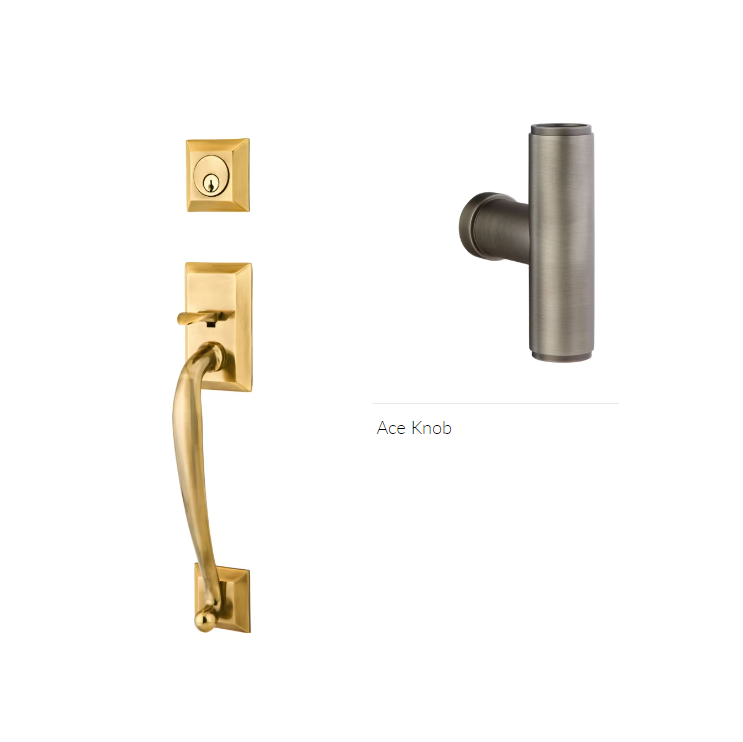 Emtek 4413ACE Single Cyl , Franklin Tub Entry , The Ace Knob - Parent