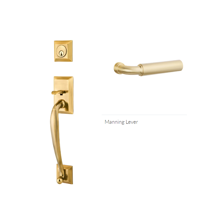 Emtek 4413MNGLH Single Cyl , Franklin Tub Entry , Manning Lever , LH - Parent