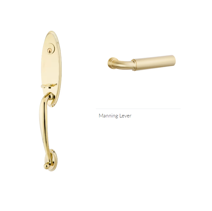 Emtek 4421MNGRH Double Cyl , Marietta Tub Entry , Manning Lever , RH - Parent