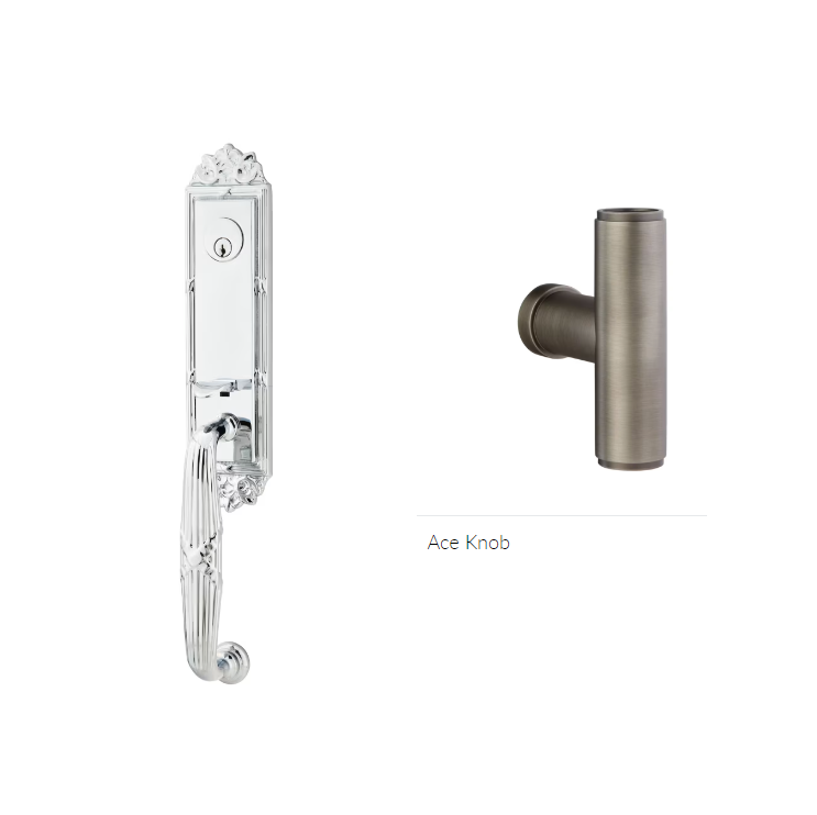 Emtek 4701ACE Dummy , RibbonandReed Tub Entry , The Ace Knob - Parent