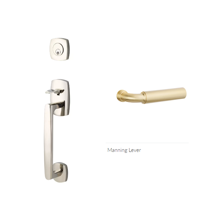 Emtek 4705MNGRH Dummy , Urban Modern Sectional Tub , Manning Lever , RH - Parent