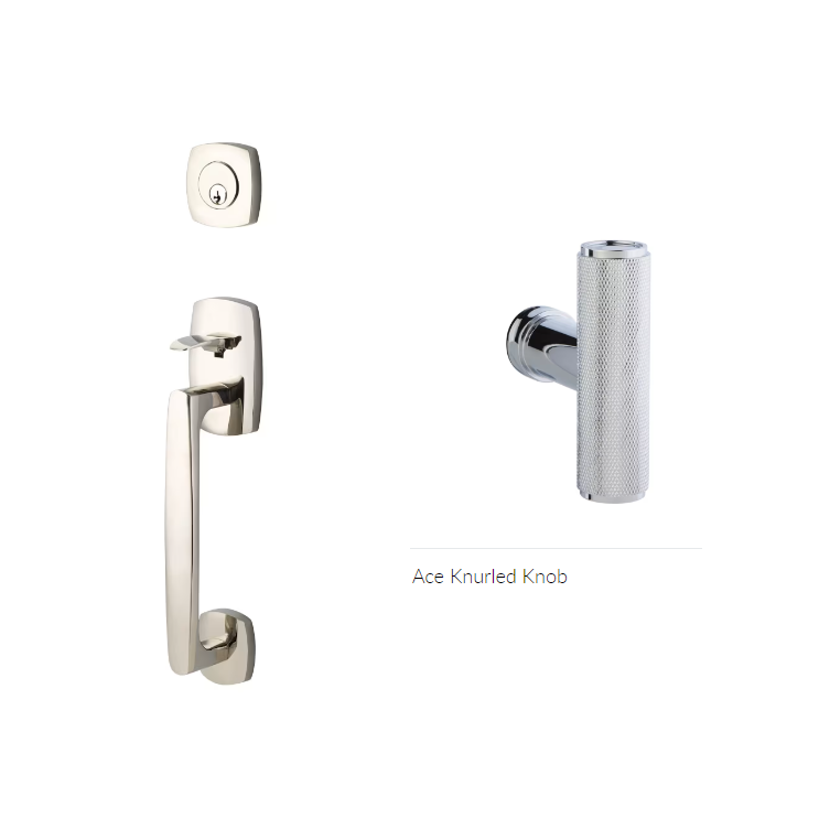 Emtek 4706ACEKN Dummy , Transitional Heritage Sectional Tub , The Ace Knurled Knob - Parent