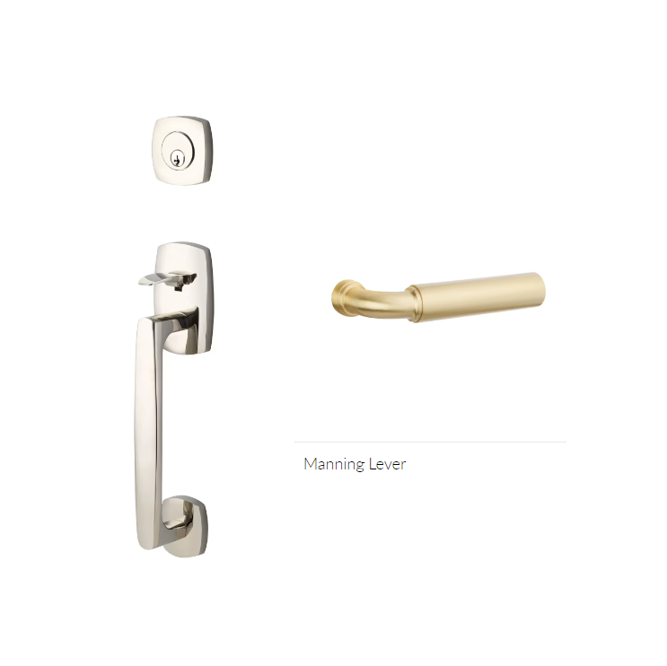 Emtek 4706MNGLH Dummy , Transitional Heritage Sectional Tub , Manning Lever , LH - Parent