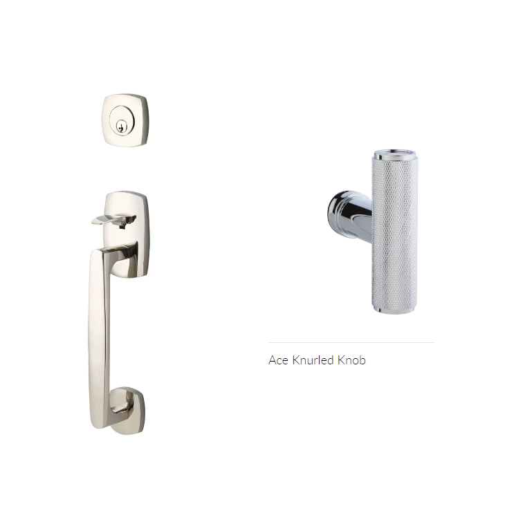 Emtek 4715ACEKN Single Cyl , Urban Modern Sectional Tub , The Ace Knurled Knob - Parent