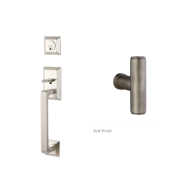 Emtek 4716ACE Single Cyl , Transitional Heritage Sectional Tub , The Ace Knob - Parent