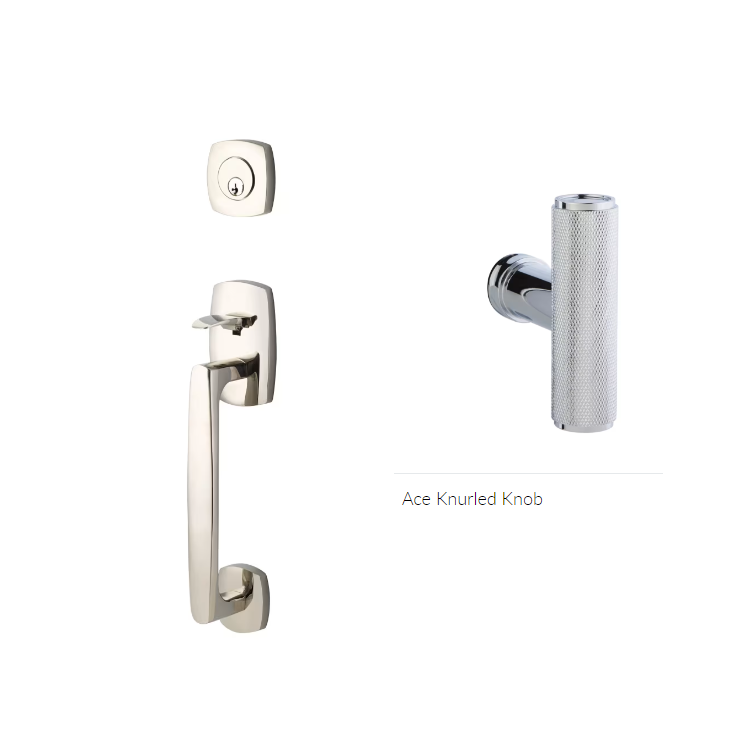 Emtek 4725ACEKN Double Cyl , Urban Modern Sectional Tub , The Ace Knurled Knob - Parent