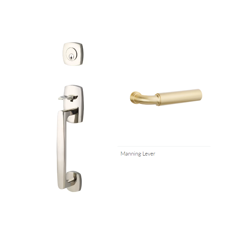 Emtek 4725MNGRH Double Cyl , Urban Modern Sectional Tub , Manning Lever , RH - Parent