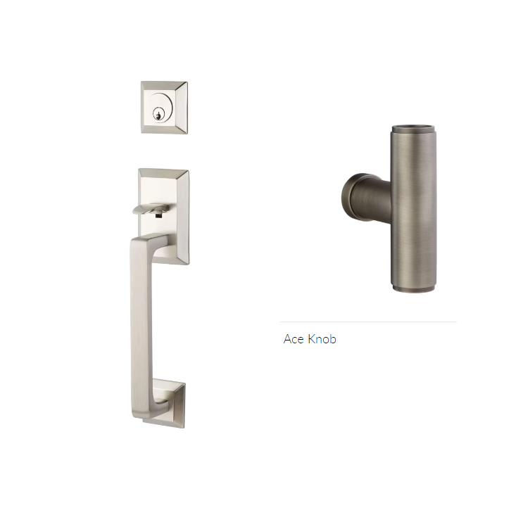 Emtek 4726ACE Double Cyl , Transitional Heritage Sectional Tub , The Ace Knob - Parent