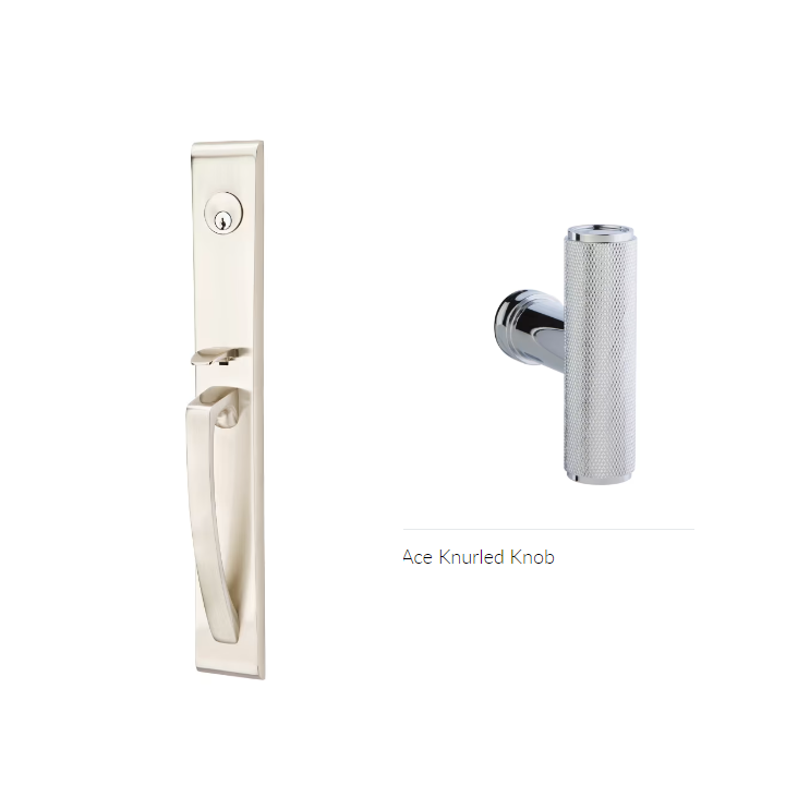 Emtek 4806ACEKN Dummy , Orion Tub Entry , The Ace Knurled Knob - Parent