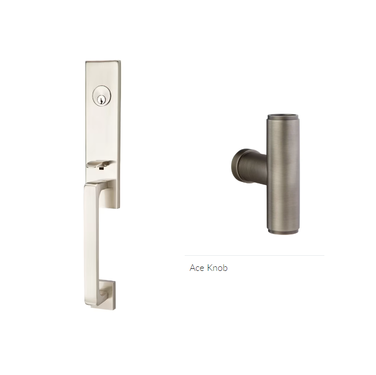 Emtek 4818ACE Single Cyl , Davos Tub Entry , The Ace Knob - Parent