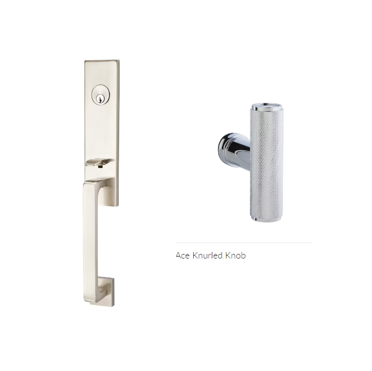 Emtek 4808ACEKN Dummy , Davos Tub Entry , The Ace Knurled Knob - Parent