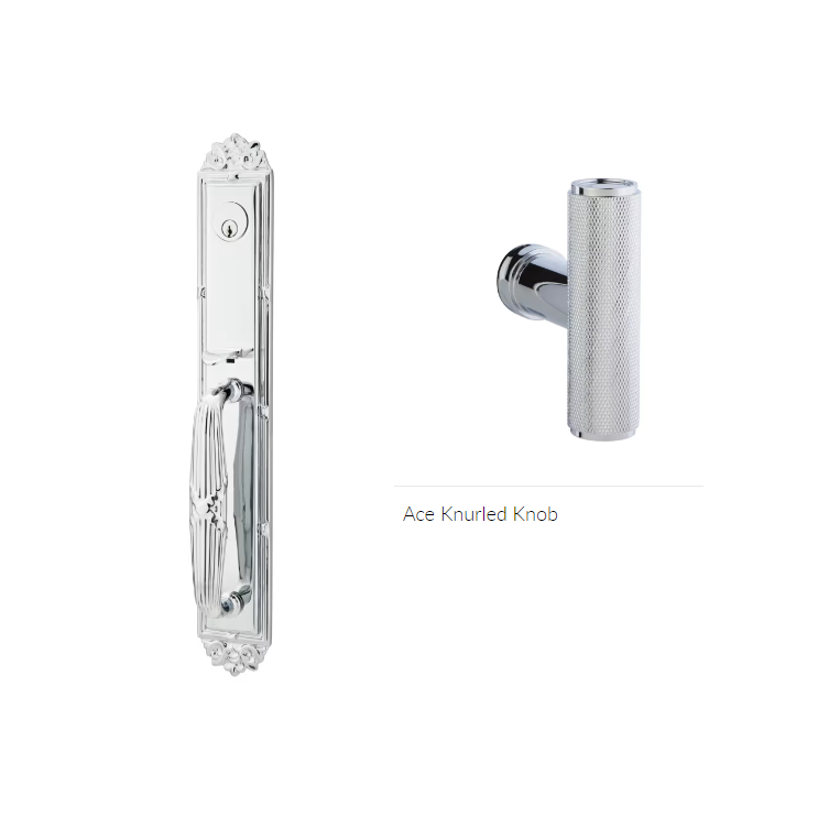 Emtek 4921ACEKN Double Cyl , Imperial Tub Entry , The Ace Knurled Knob - Parent