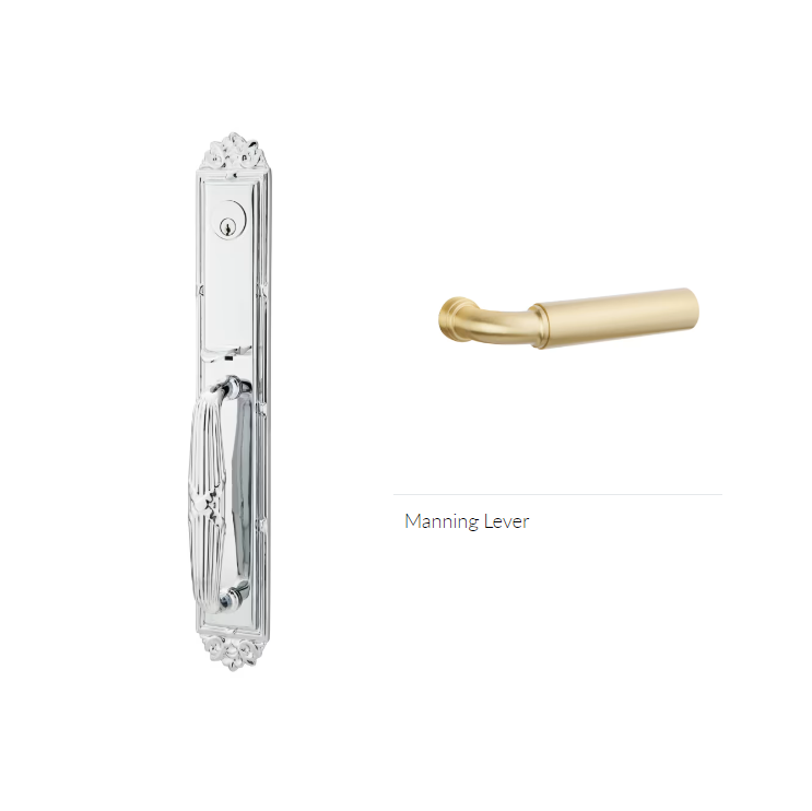 Emtek 4901MNGLH Dummy , Imperial Tub Entry , Manning Lever , LH - Parent