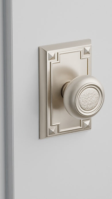 Emtek 5055BT Dummy , Arts and Crafts Rectangular Rosette , Belmont Knob - Parent