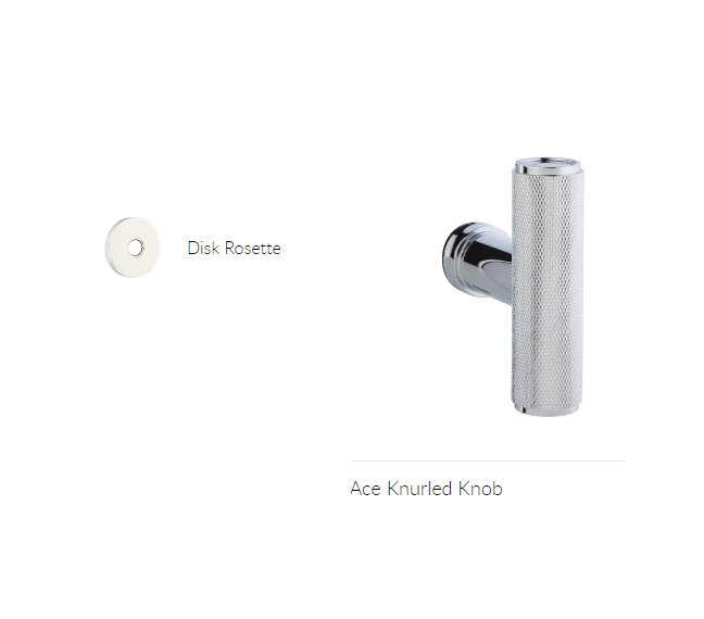 Emtek 5059ACEKN Dummy , Disk Rosette , The Ace Knurled Knob
