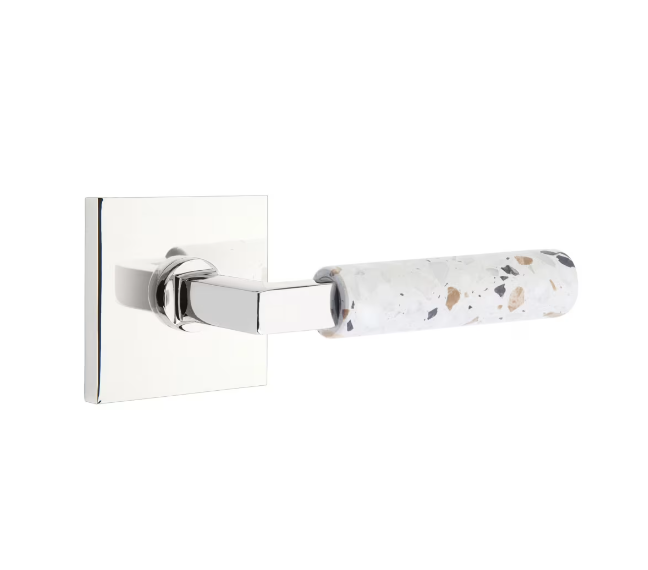 Emtek 5110.RA.KN.LH Passage , Square Rosette , R-Bar Stem , Knurled Handle LH - Parent