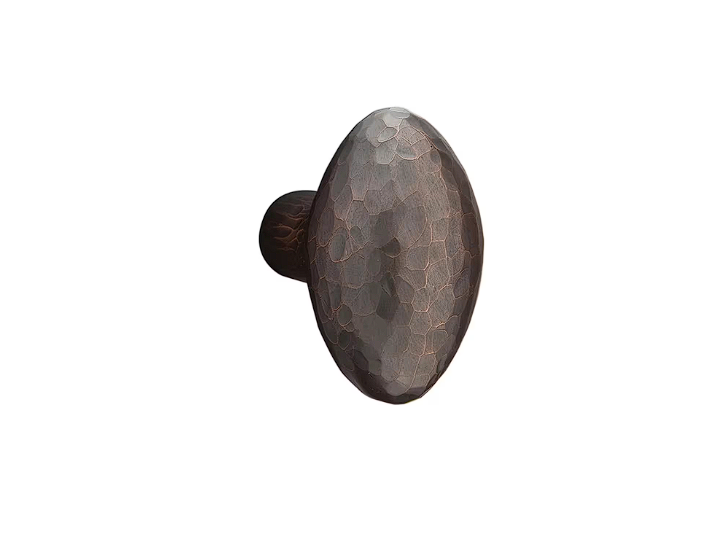 Emtek 5112HE Passage , Modern Rectangular Rosette , Hammered Egg Knob - Parent