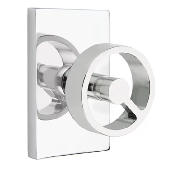 Emtek 5112SPK Passage , Modern Rectangular Rosette , Spoke Knob - Parent