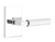 Emtek 5112.TAUS26.TZLT.LH Select Passage , Modern Rectangular Rosette , T-Bar Stem , Light Terrazzo Handle , LH - Parent