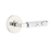 Emtek 5209.RA.SK.RH Privacy , Disk Rosette , R-Bar Stem , Straight Knurled Handle RH