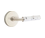 Emtek 5209.RA.SK.RH Privacy , Disk Rosette , R-Bar Stem , Straight Knurled Handle RH