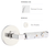 Emtek 5109.LSUS26.TZLT.RH Select Passage , Disk Rosette , L-Square Stem , Light Terrazzo Handle , RH
