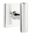 Emtek 5210ACE Privacy , Square Rosette , The Ace Knob