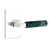 Emtek 5210.LSUS15.MRGN.LH Select Privacy , Square Rosette , L-Square Stem , Green Marble Handle , LH - Parent