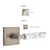 Emtek 5050.LSUS15A.TZLT Select Dummy , Square Rosette , L-Square Stem , Light Terrazzo Handle