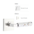 Emtek 5210.LSUS26.TZLT.LH Select Privacy , Square Rosette , L-Square Stem , Light Terrazzo Handle , LH