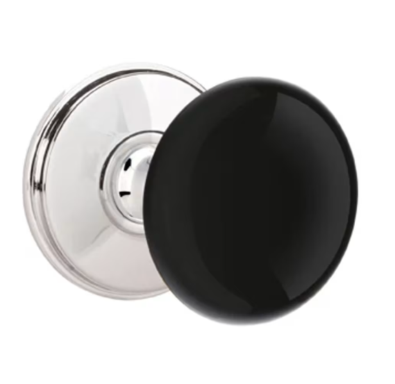 Emtek 5211EB Privacy , Neos Rosette , Ebony Porcelain Knob - Parent