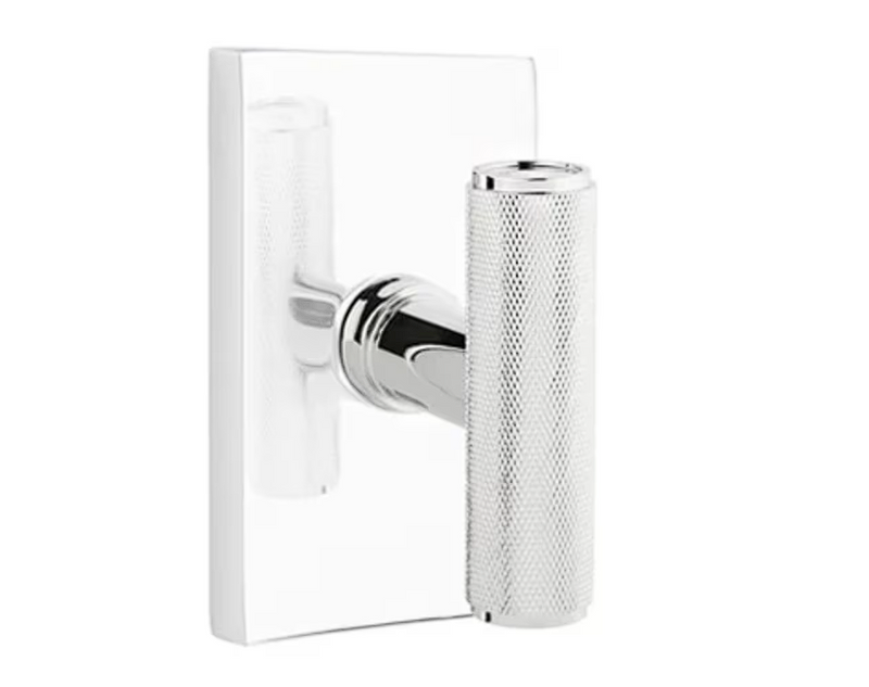 Emtek 5212ACEKN Privacy , Modern Rectangular Rosette , The Ace Knurled Knob - Parent