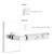Emtek 5212.LSUS26.TZLT.RH Select Privacy , Modern Rectangular Rosette , L-Square Stem , Light Terrazzo Handle , RH