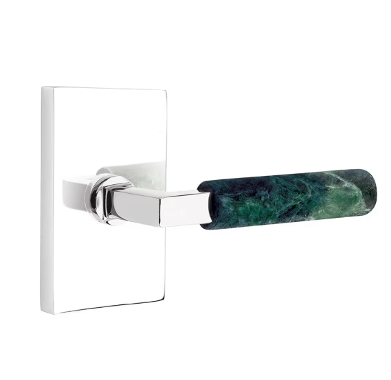 Emtek 5316.LSUS4.TZLT.LH Select Passage , Urban Modern Rosette , L-Square Stem , Light Terrazzo Handle , LH - Parent