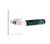 Emtek 5316.RAMW.MRGN.RH Select Passage , Urban Modern Rosette , R-Bar Stem , Green Marble Handle , RH - Parent