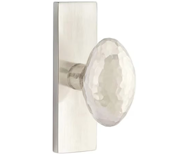 Emtek 5507HE Passage , Stretto 1.5" x 5" , Hammered Egg Knob - Parent
