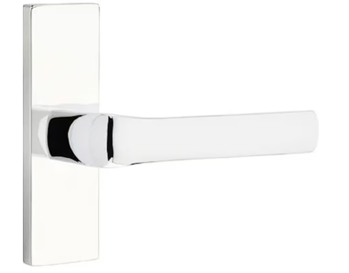 Emtek 5607SPNLH Privacy , Stretto 1.5" x 5" , Spencer Lever , LH - Parent