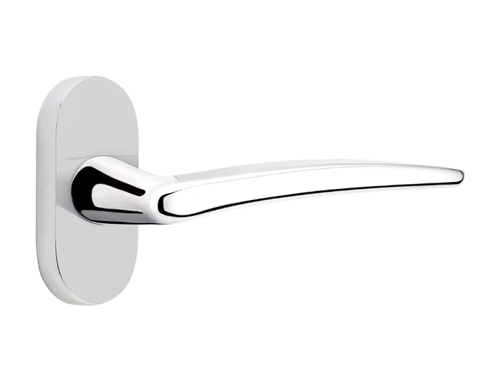 Emtek 5801POSLH Passage , Oval Stretto 1.5" x 3" , Poseidon Lever , LH - Parent
